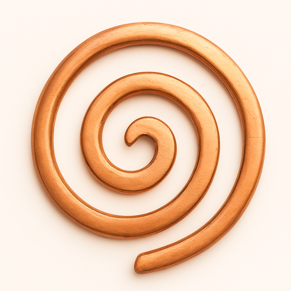 Copper Round Helix 3inch